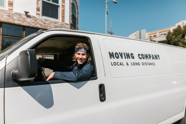 moving guy ready to help with his van
